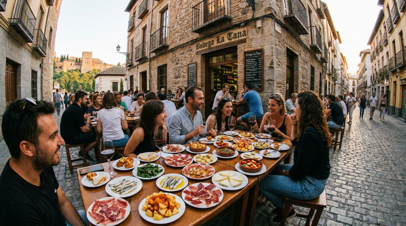 Le Guide des Villes « Tapas Offertes » et Vins Locaux